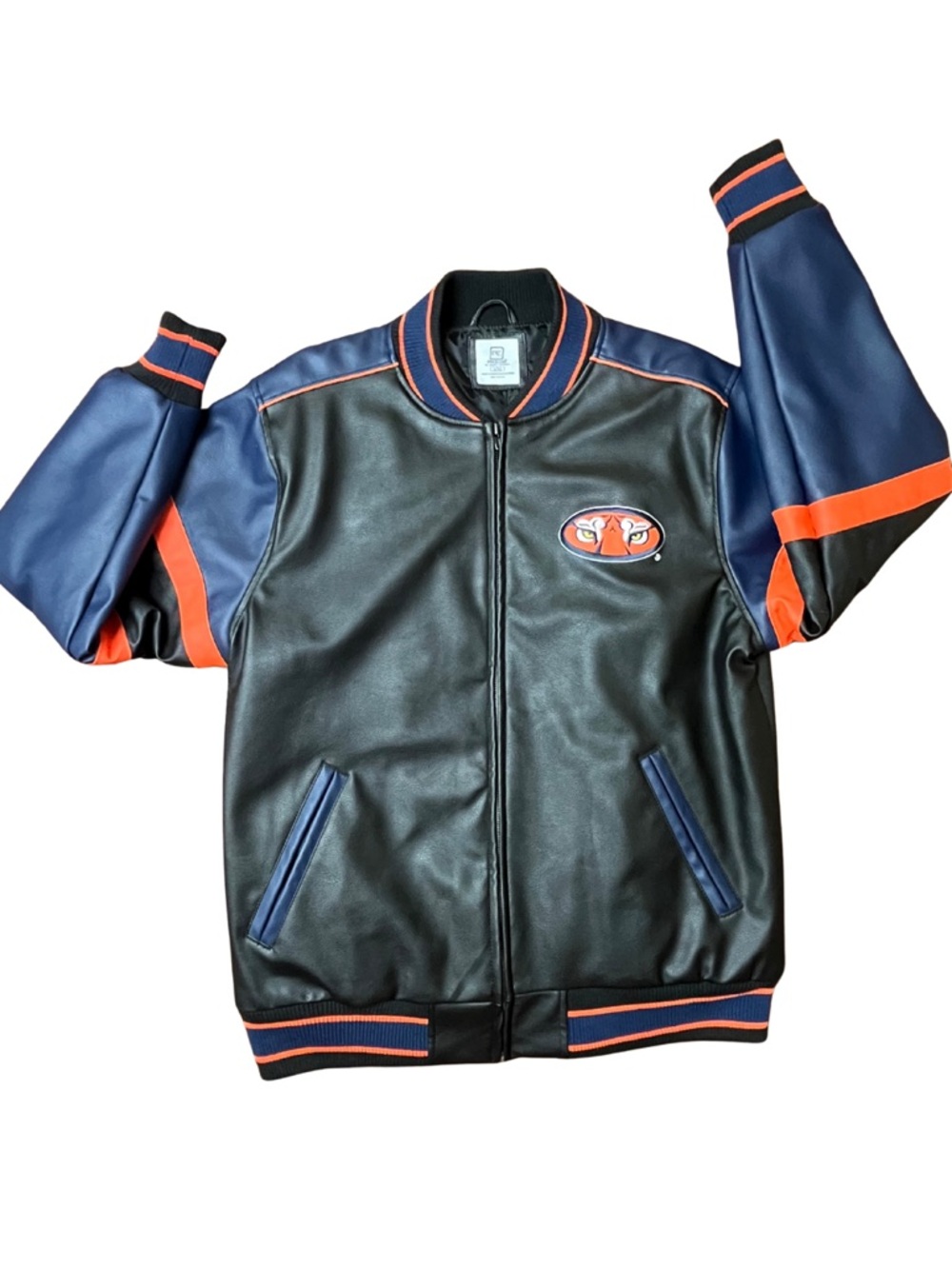 Auburn Tigers Pro Edge Faux Leather Varsity Jacket L 42/44 NCAA